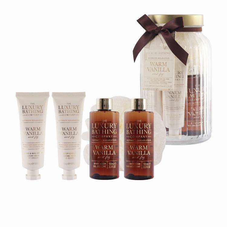 Luxury Bathing Company Pure Indulgence Jar gift set, UK version