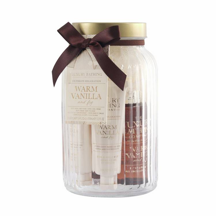 Luxury Bathing Company Pure Indulgence Jar gift set, UK version