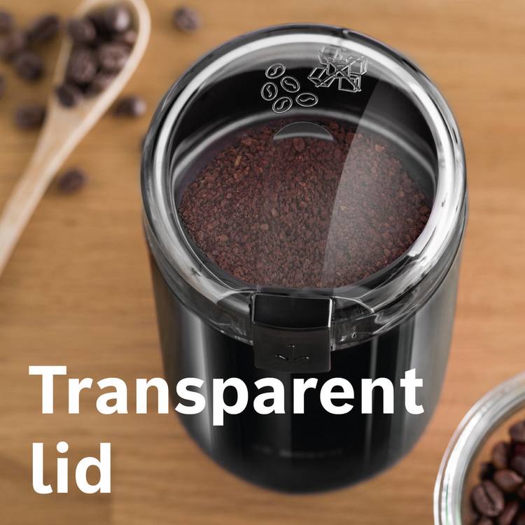 Bosch coffee bean grinder black compact (British brand)