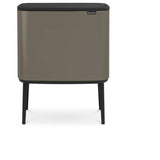 Argos Brabantia Bo 11 + 23 Litre Touch Top Bin - Dark Grey- Buy online at McGrocer