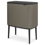 Brabantia touch top bin Dark Grey 11+23 litre, imported from the UK