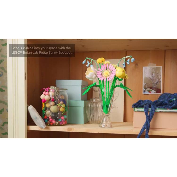 LEGO toy flowers set Petite Sunny Bouquet 373 pieces - British product
