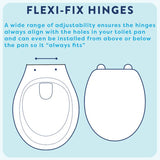 Croydex toilet seat grey, imported from the UK