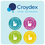 Croydex toilet seat grey, imported from the UK