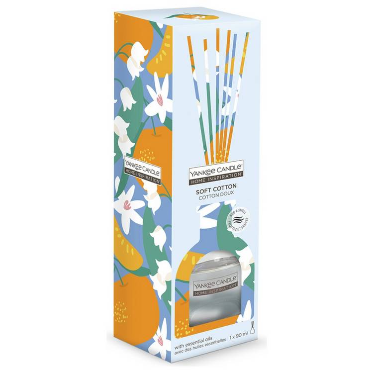 Yankee Soft Cotton reed diffuser 90ml - British product