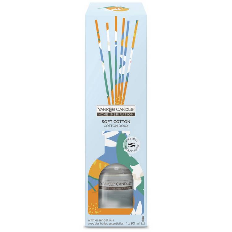 Yankee Soft Cotton reed diffuser 90ml - British product