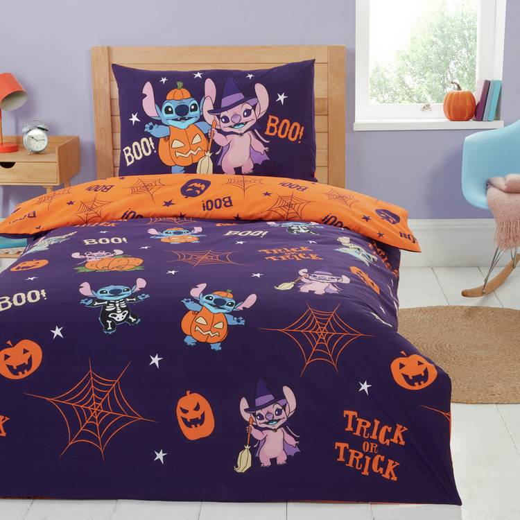 Disney Stitch Halloween bedding set single - British product