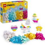 LEGO Classic Magical Transparent Box 340-piece building set (British brand)