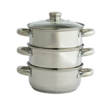 Argos Home 18cm 3 tier stainless steel kitchen steamer - British product