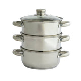 Argos Argos Home 18cm 3 Tier Stainless Steel Steamer- Buy online at McGrocer