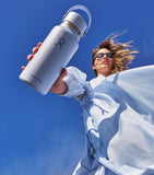 Hydro Flask wide mouth bottle with flex straw cap 946ml, UK version