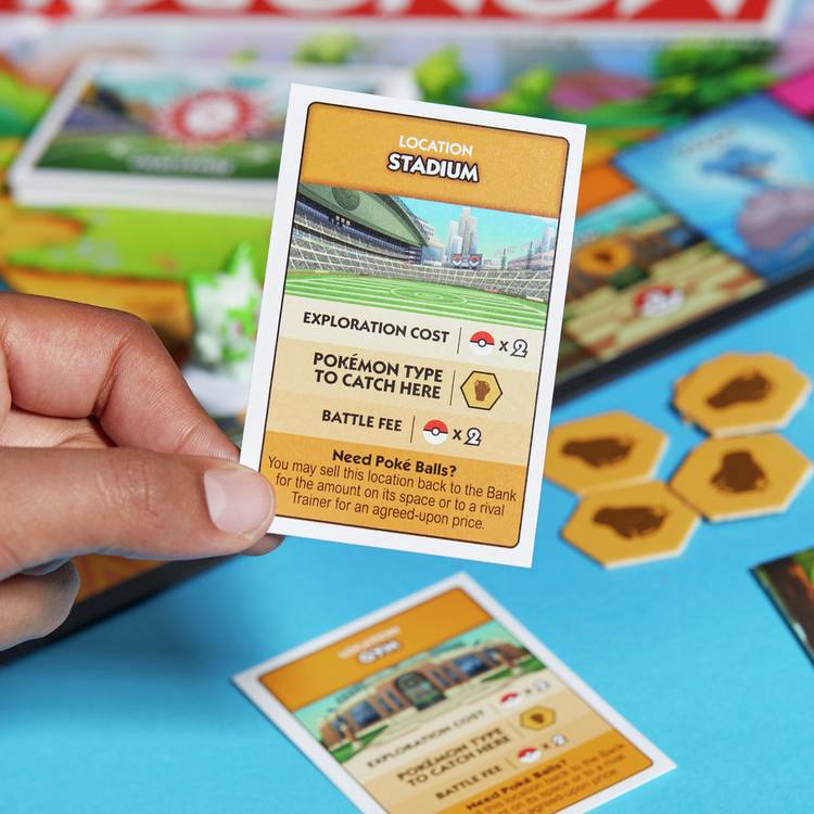 Hasbro Monopoly Pokémon edition board game, imported from the UK