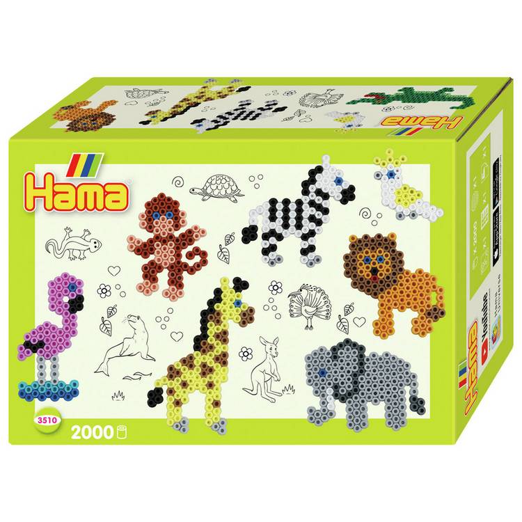 Hama Beads Zoo Small World set 2000 beads, UK version