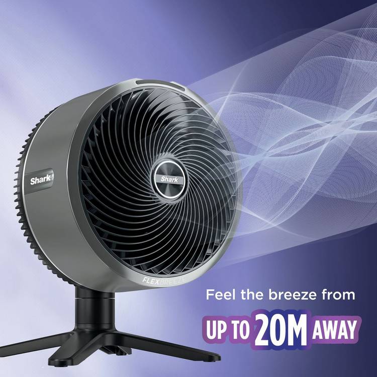 Shark FlexBreeze TableMate grey desk fan 11 inch - British product