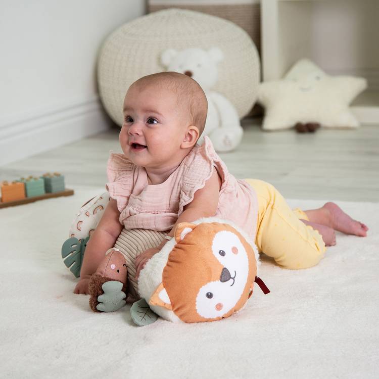 Red Kite Tummy Time Roller Woodland Walk baby sensory toy (British brand)