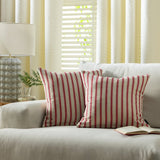Habitat red stripe cushion covers 43x43cm (British brand)