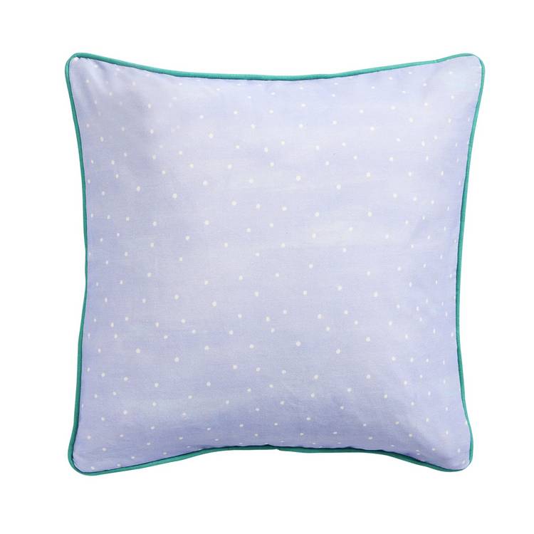 Argos Home Christmas cushion lilac houses scene 43x43cm (British brand)