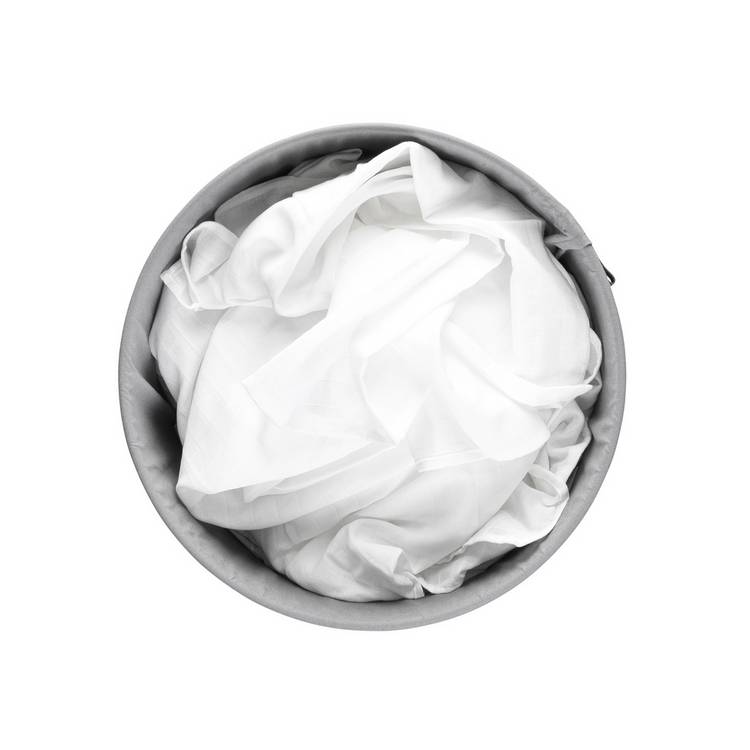 Brabantia 60 litre white laundry bin, imported from the UK