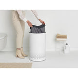Brabantia 60 litre white laundry bin, imported from the UK