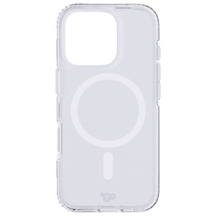 Tech21 EvoClear clear case for iPhone 16 Pro, imported from the UK
