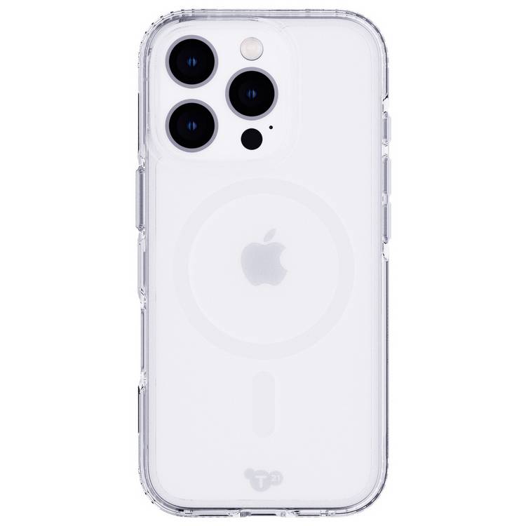 Tech21 EvoClear clear case for iPhone 16 Pro, imported from the UK
