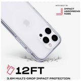 Tech21 EvoClear clear case for iPhone 16 Pro, imported from the UK