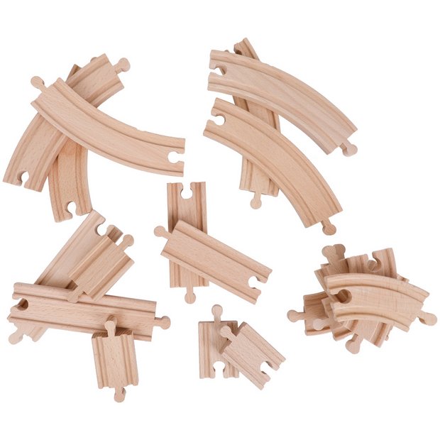 Chad Valley wooden train extension pack 20 pieces (British brand)