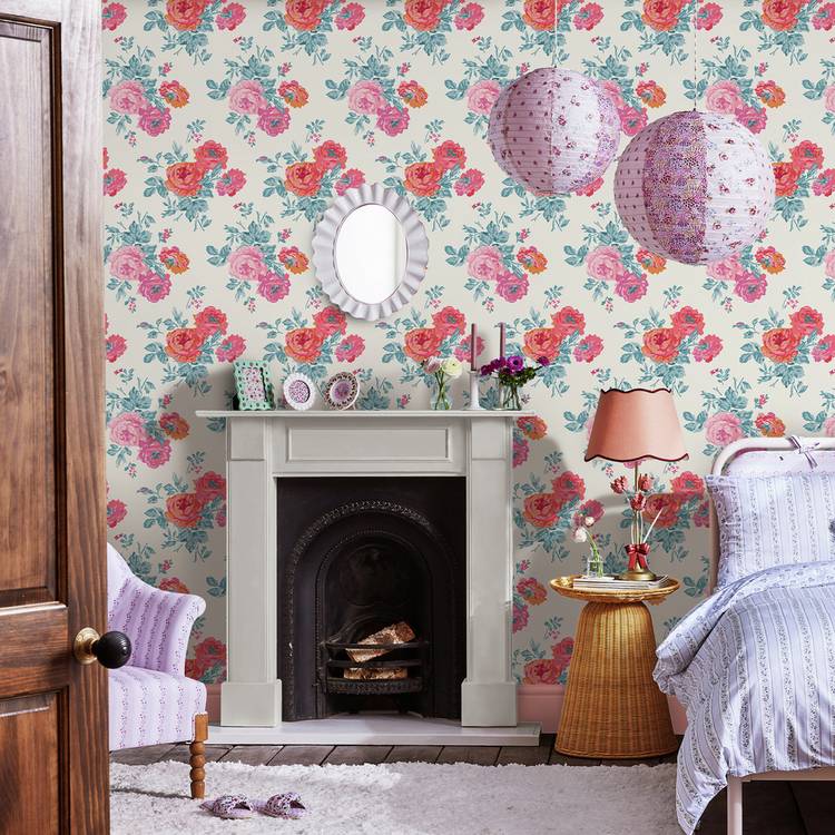 Cath Kidston Archive Rose wallpaper, UK version