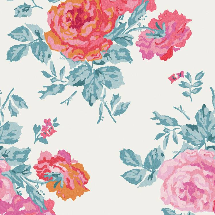 Cath Kidston Archive Rose wallpaper, UK version