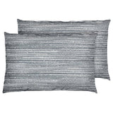 Argos Habitat Stockholm Stripe Print Pillowcase Pair - Grey (75cm x 50cm)- Buy online at McGrocer
