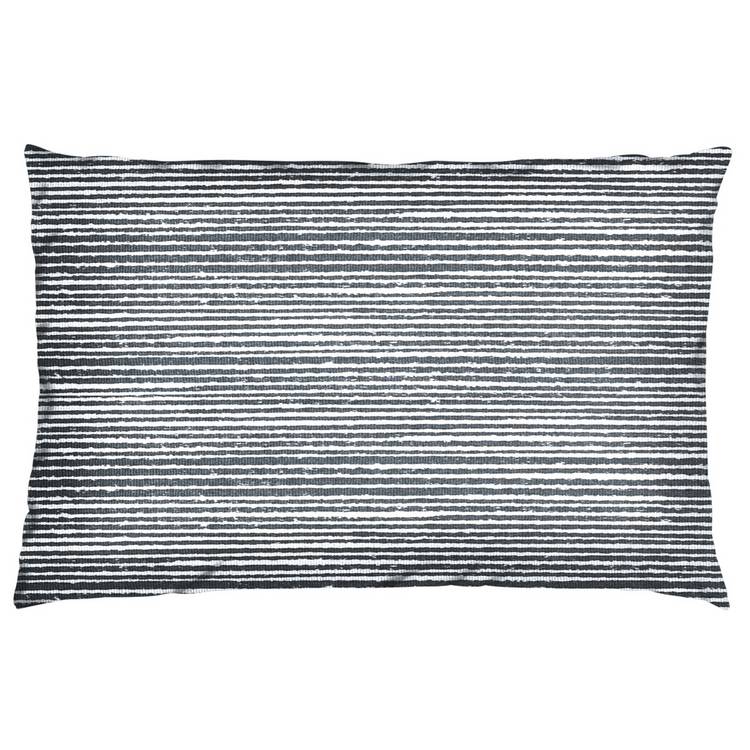 Habitat pillowcase pair grey striped 75x50cm, UK version