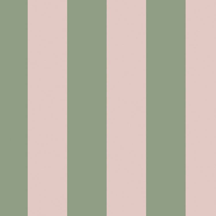 Cath Kidston stripe wallpaper fern green pink, imported from the UK