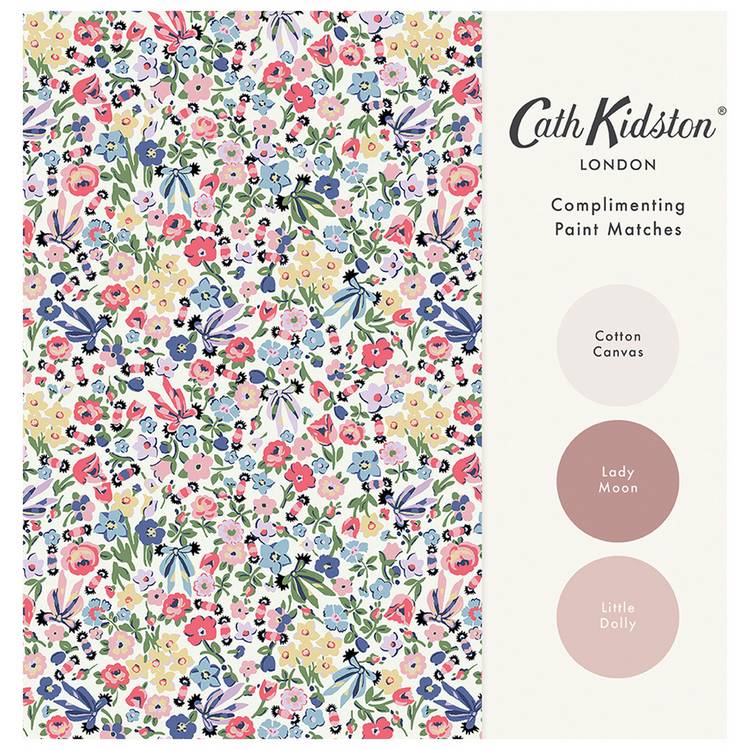 Cath Kidston Harmony Ditsy Day multicoloured wallpaper - British product
