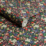 Cath Kidston Harmony Ditsy Night wallpaper, imported from the UK
