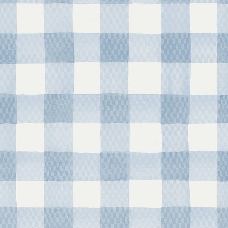 Cath Kidston gingham blue wallpaper roll - British product