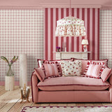 Argos Cath Kidston Painted Gingham Pink Wallpaper 10m Roll- Buy online at McGrocer
