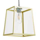 Argos Home brass carriage easy fit lampshade 22cm (British brand)