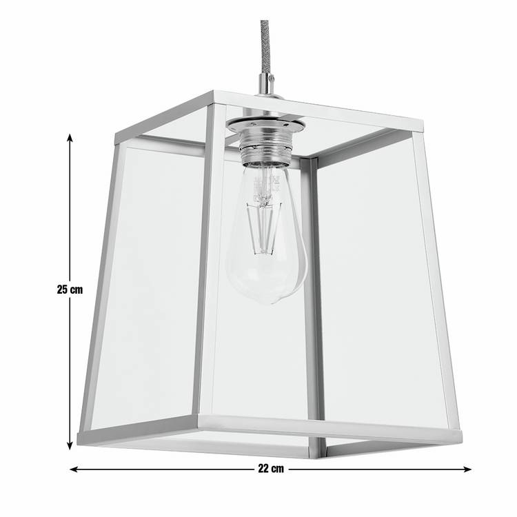 Argos Home brass carriage easy fit lampshade 22cm (British brand)