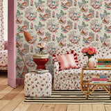 Cath Kidston Painted Kingdom wallpaper, imported from the UK