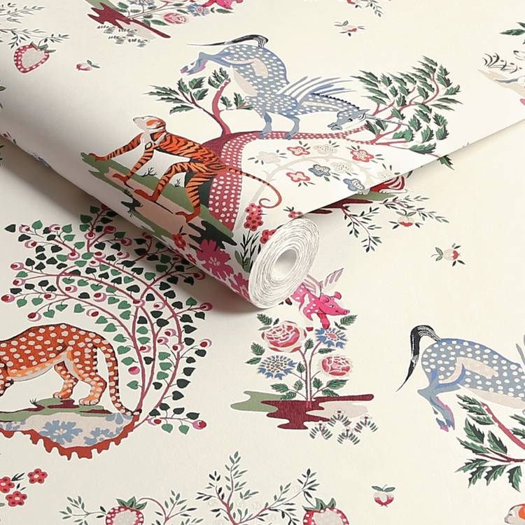 Cath Kidston Painted Kingdom wallpaper, imported from the UK