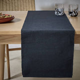 Argos Habitat Ribbed Cotton Table Runner - Black- Buy online at McGrocer