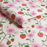 Cath Kidston Strawberry Spring wallpaper matt finish (British brand)