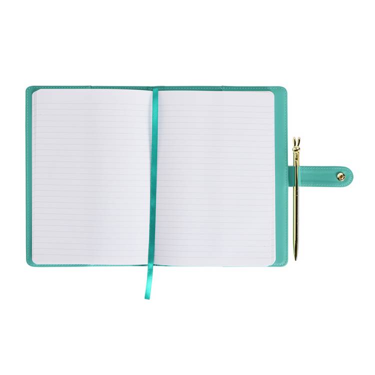 Habitat teal A5 reusable notebook and pen (British brand)