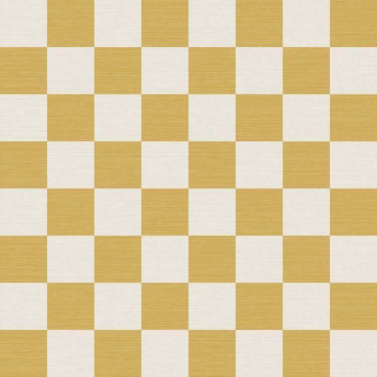 Envy Check Me Out Wallpaper honey yellow check pattern - British product