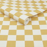 Envy Check Me Out Wallpaper honey yellow check pattern - British product