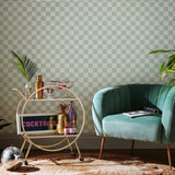Argos Envy Check Me Out Home Wallpaper Mint Green 52cm x 10m Roll- Buy online at McGrocer