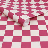 Envy wallpaper raspberry pink check pattern - British product