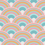 Envy Curve Sky themed wallpaper multicoloured roll - British product
