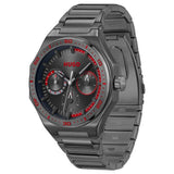 HUGO Grail Sport watch with grey stainless steel bracelet 44mm (British brand)