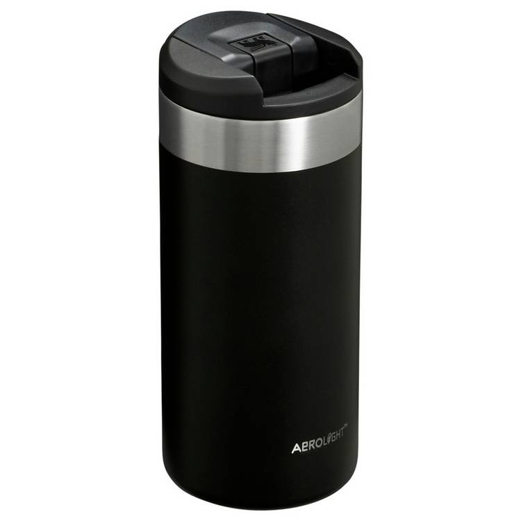 Stanley Aerolight Black travel mug 350ml, imported from the UK